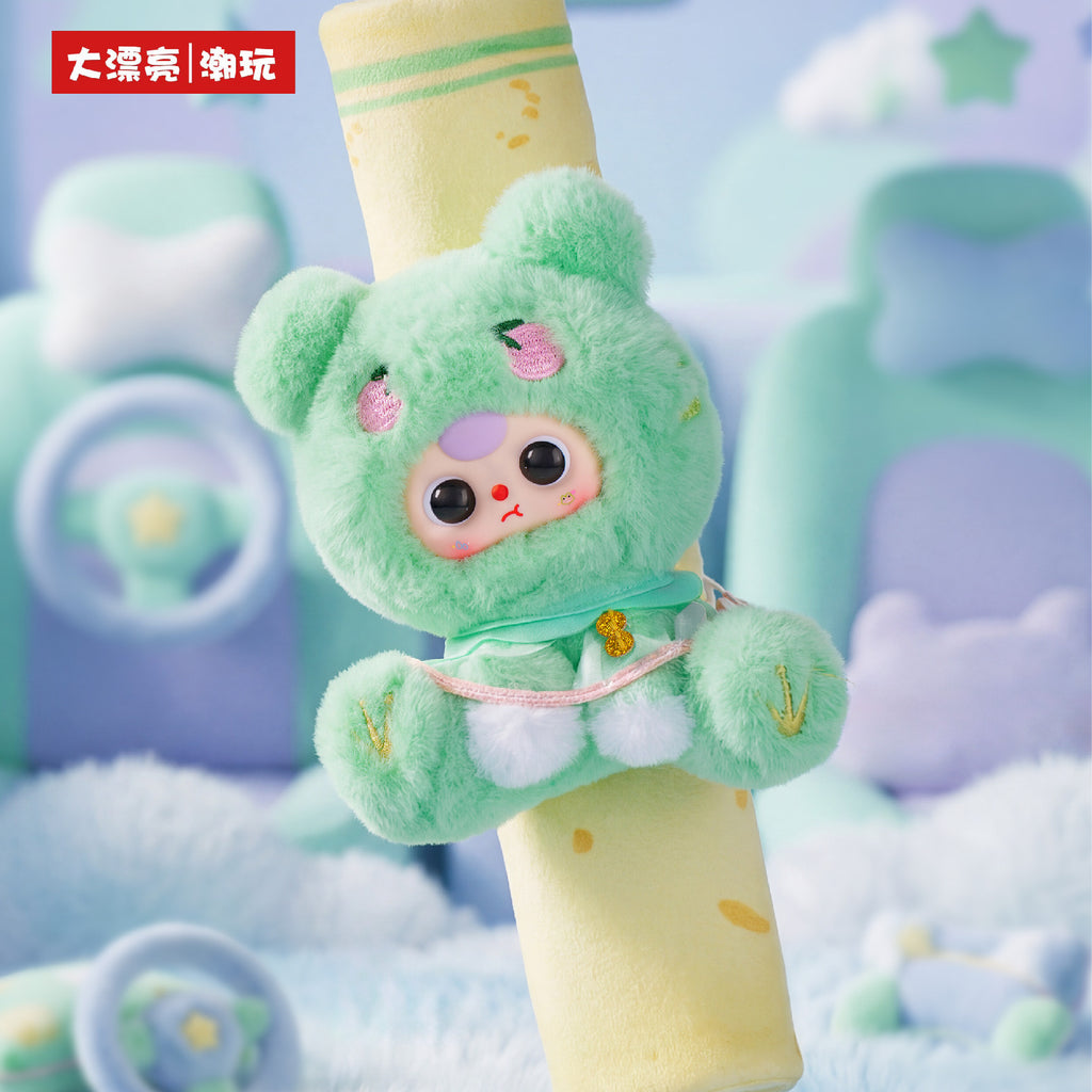 Baby Three Car Seat Belt Shoulder Cushion Plush Blind Box Toy – Cute Collectible Doll Figure & Kawaii Gift