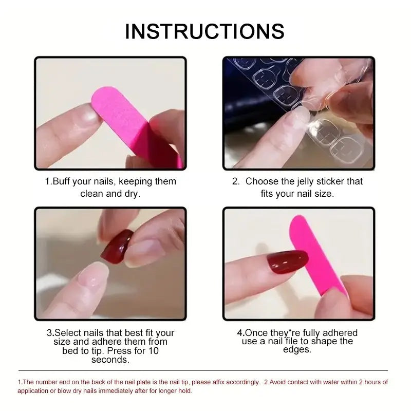 24-Piece Sweet & Edgy Girl Style Almond Press-On Nails, Luxury Elegant Fake Nails, Sophisticated Glamorous Manicure Set