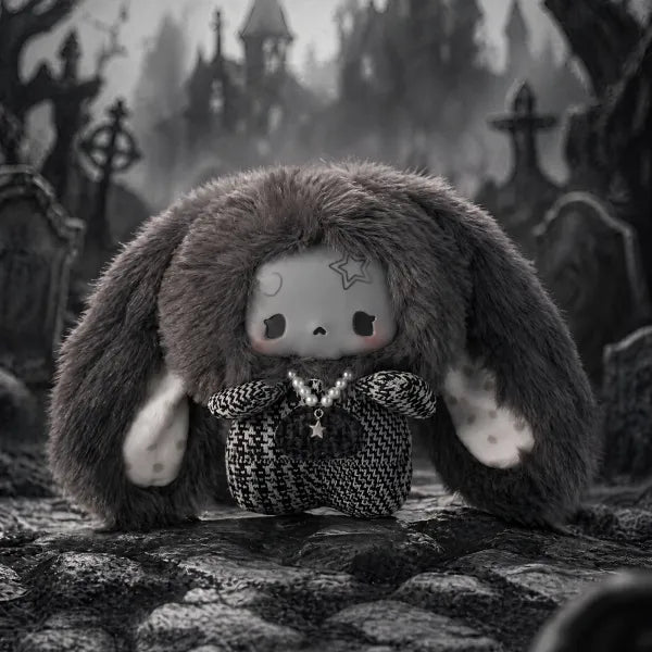 GUGU Bone Bone Gray Scale Concerto Plush Blind Box, Cute Collectible Keychain Bag Charm Toy Gift