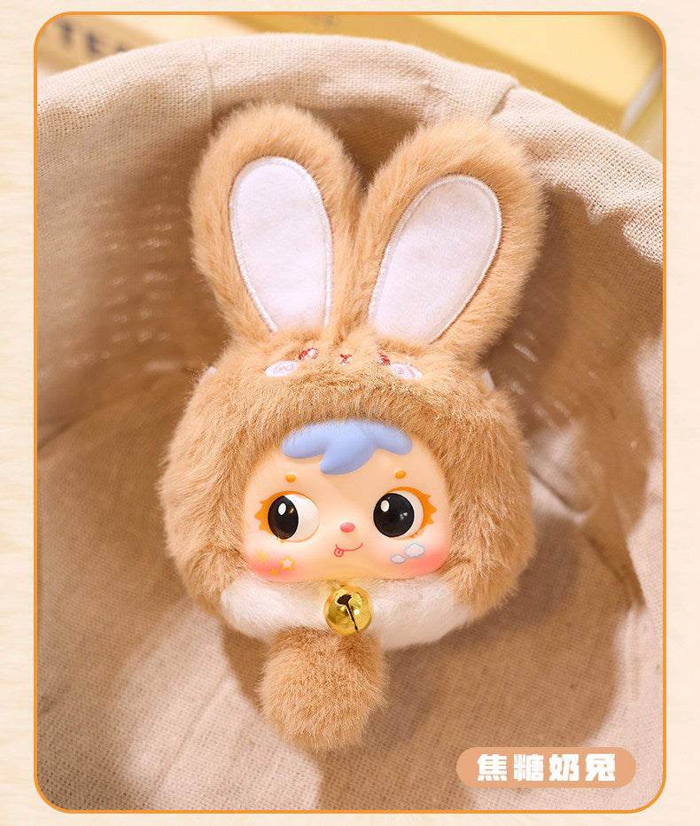 Samuel Mini Lucky Bunny Plush Blind Box Keychain Collectible Figure Cute Bag Charm Toy Gift