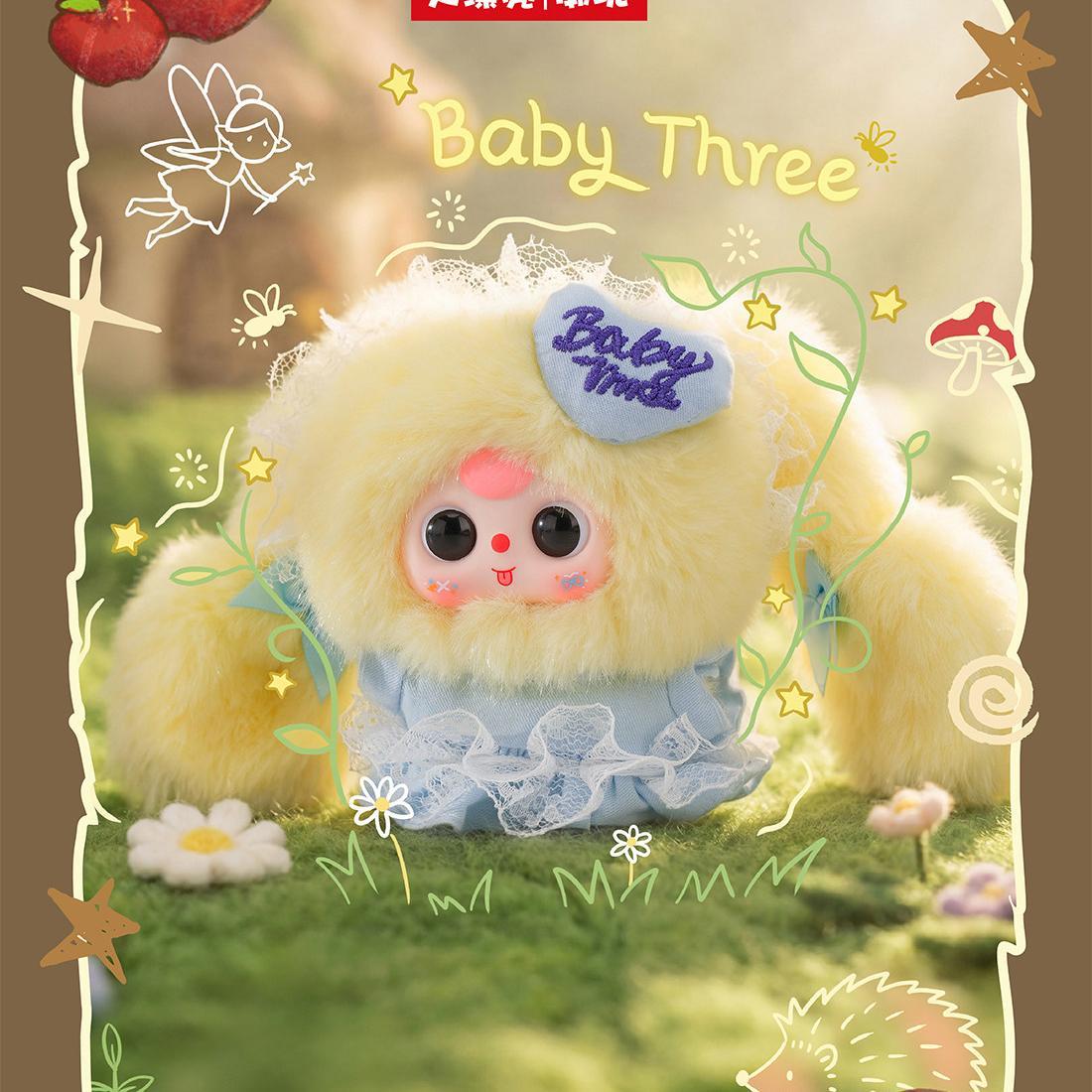Baby Three Fairy Tale World Series Plush Blind Box Toy – Cute Collectible Doll Keychain Gift