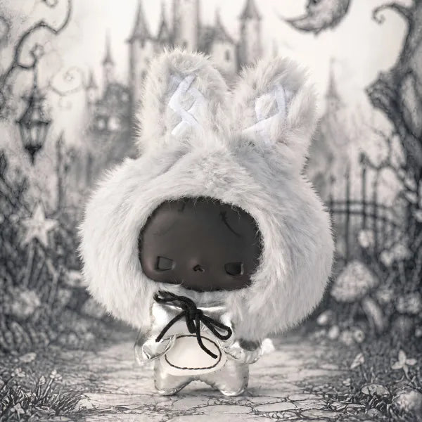 GUGU Bone Bone Gray Scale Concerto Plush Blind Box, Cute Collectible Keychain Bag Charm Toy Gift
