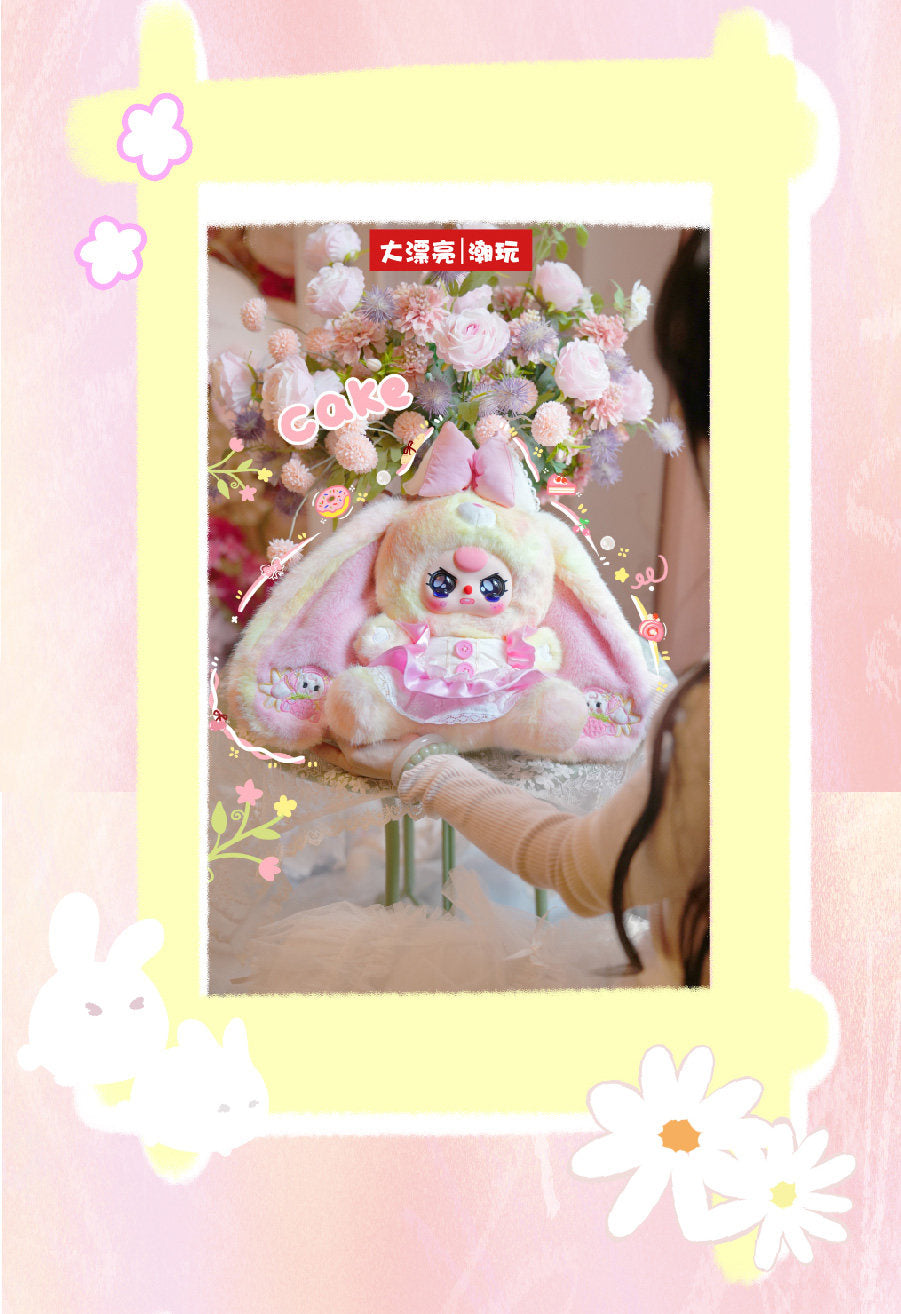 Baby Three Lily Rabbit Town Series 5 400% Plush Blind Box Collectible Figure Cute Doll Decoration Gift