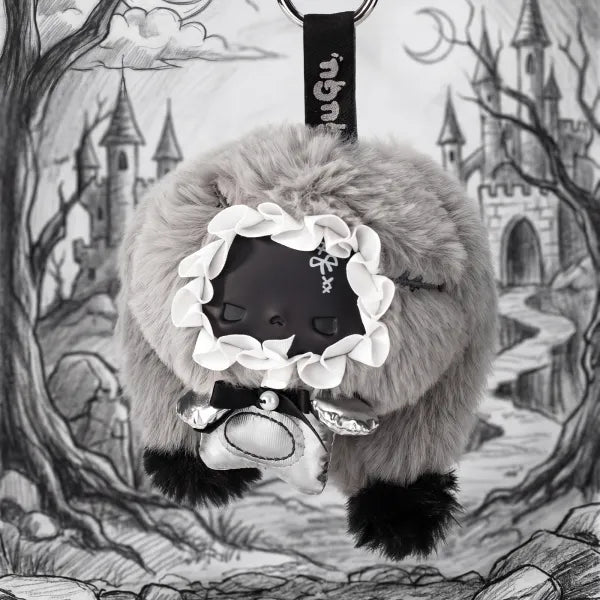 GUGU Bone Bone Gray Scale Concerto Plush Blind Box, Cute Collectible Keychain Bag Charm Toy Gift