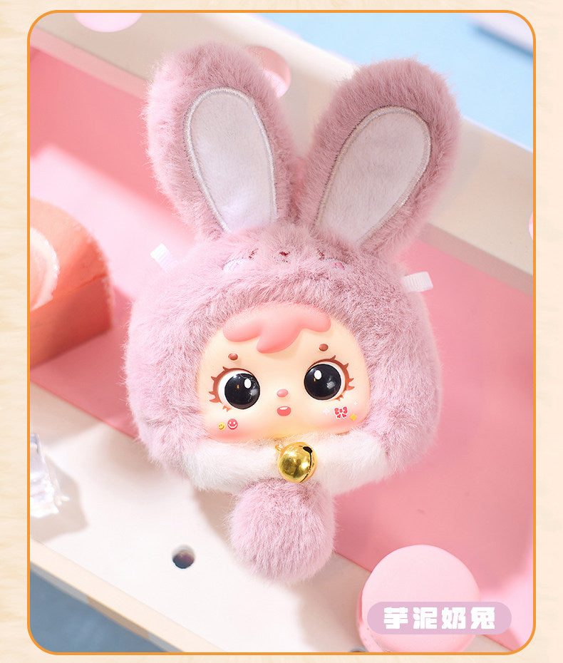 Samuel Mini Lucky Bunny Plush Blind Box Keychain Collectible Figure Cute Bag Charm Toy Gift