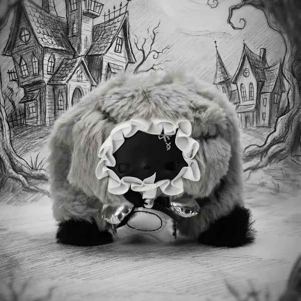GUGU Bone Bone Gray Scale Concerto Plush Blind Box, Cute Collectible Keychain Bag Charm Toy Gift