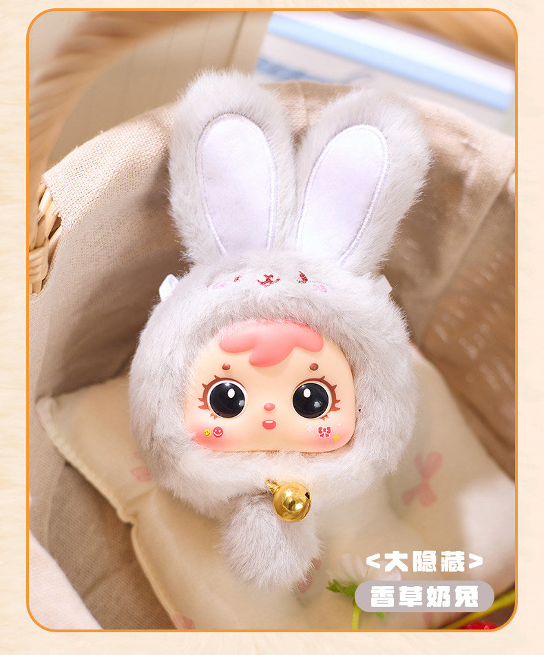 Samuel Mini Lucky Bunny Plush Blind Box Keychain Collectible Figure Cute Bag Charm Toy Gift