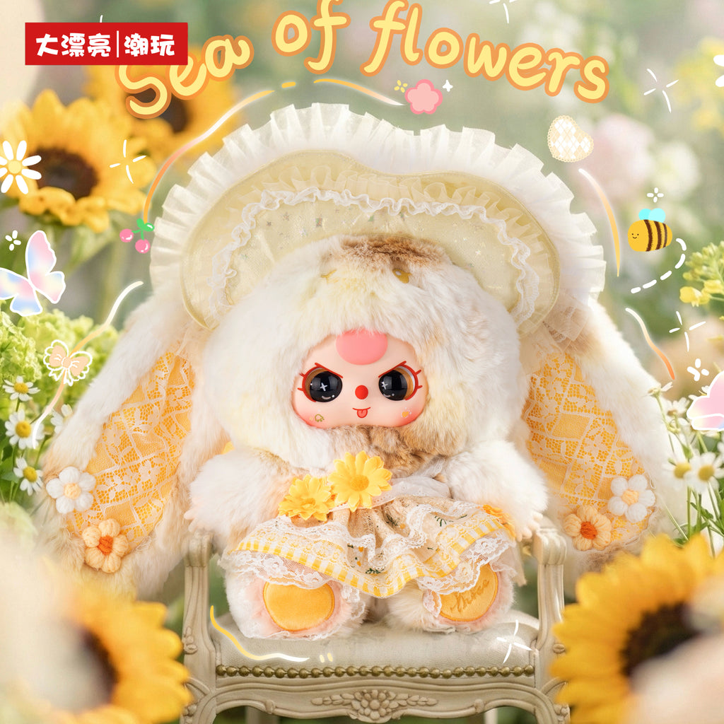 Baby Three Blooming Sunshine 400% Series Plush Blind Box Collectible Figure, Cute Stuffed Doll Display Toy Gift