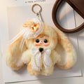 Sanxiaomao Samuel Bunny Diary Plush Mini Doll, Bag Charm Pendant, Cute Gift for Women & Girls