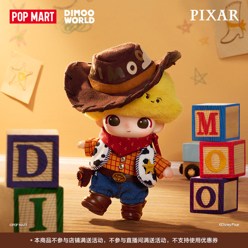 Pop Mart DIMOO WORLD × PIXAR Collaboration Vinyl Plush Charm Blind Box Collectible Gift