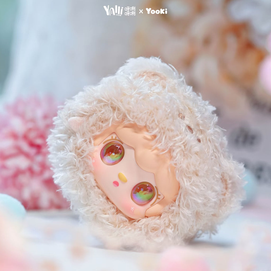 Yooki Snuggle Bear Blind Box Plush Doll, Trendy Toy Bag Charm, Cute Collectible Gift for Girls