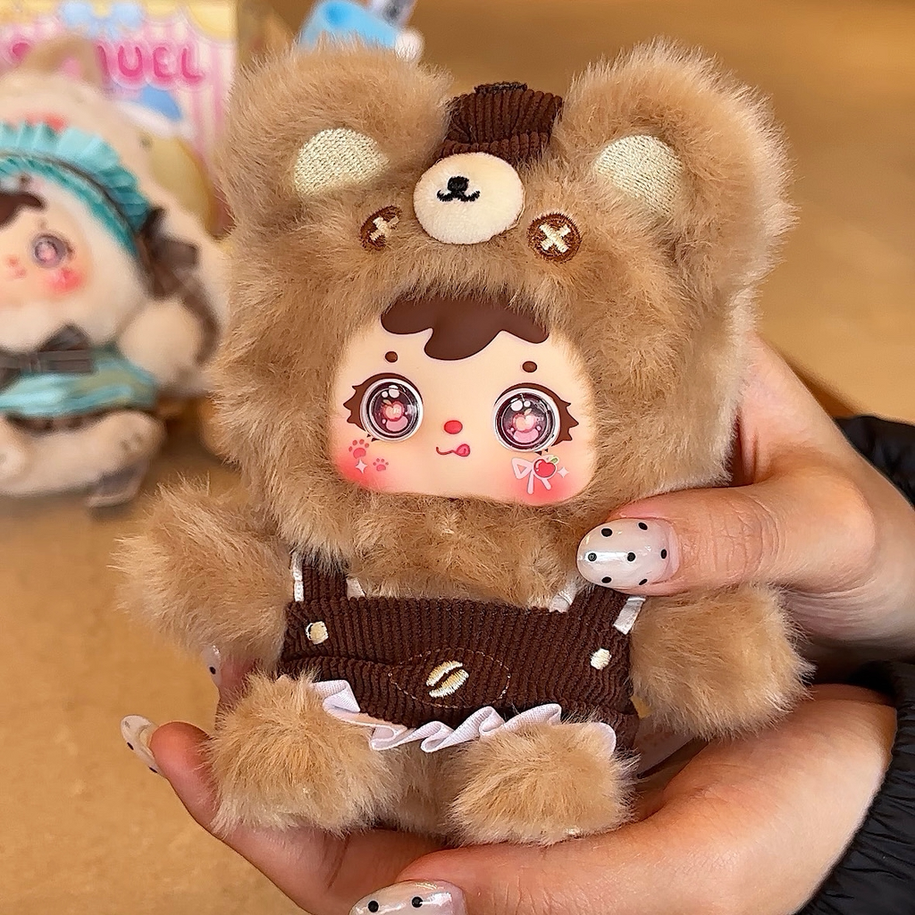 Samuel Cute Creature Theater Plush Blind Box, Kawaii Stuffed Keychain Backpack Charm, Collectible Doll Pendant Toy Gift for Girls