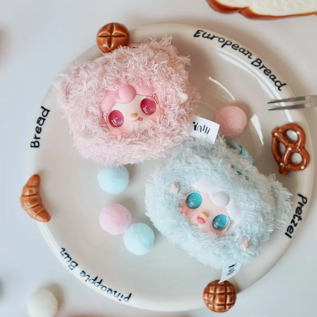 Yooki Snuggle Bear Blind Box Plush Doll, Trendy Toy Bag Charm, Cute Collectible Gift for Girls