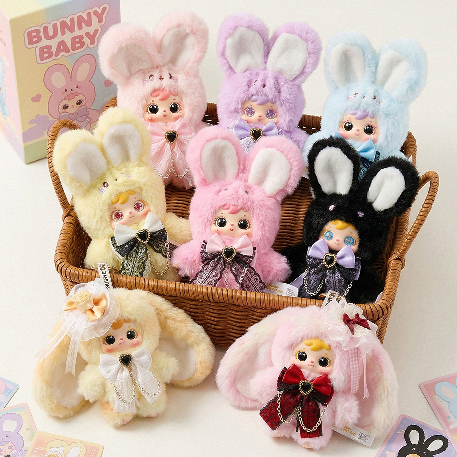 Sanxiaomao Samuel Bunny Diary Plush Mini Doll, Bag Charm Pendant, Cute Gift for Women & Girls