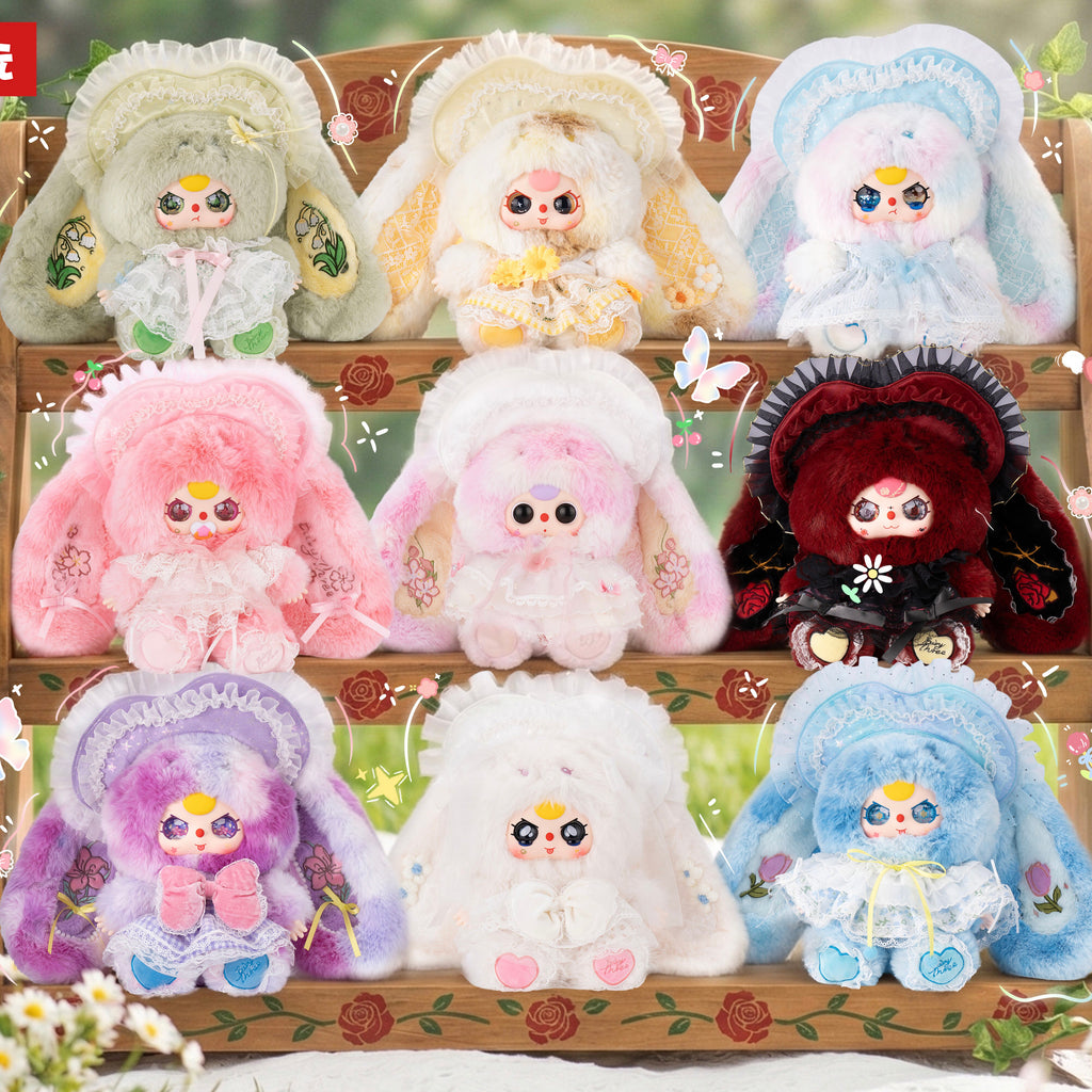 Baby Three Blooming Sunshine 400% Series Plush Blind Box Collectible Figure, Cute Stuffed Doll Display Toy Gift