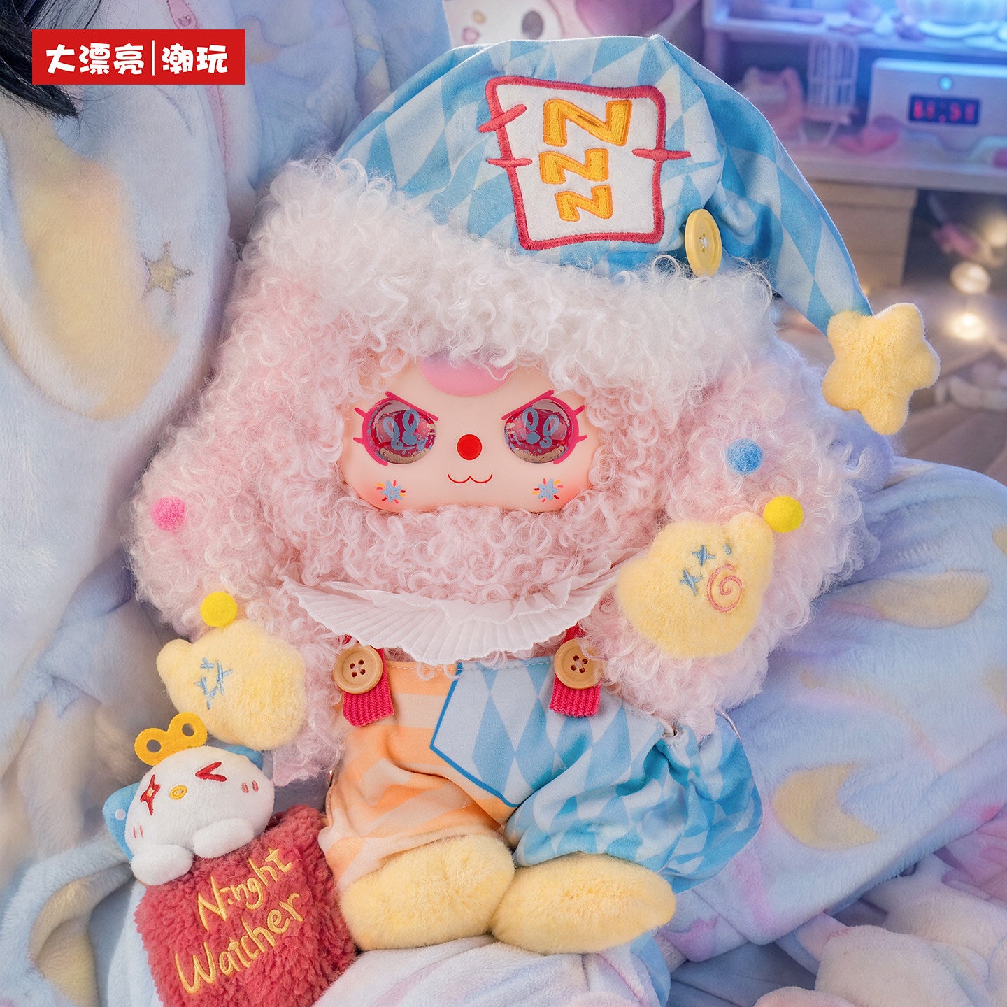 Baby Three Official 400% The Moon Is Sleeping Too Plush Blind Box Toy, Cute Collectible Doll Figure, Kawaii Room Decor Gift for Girls
