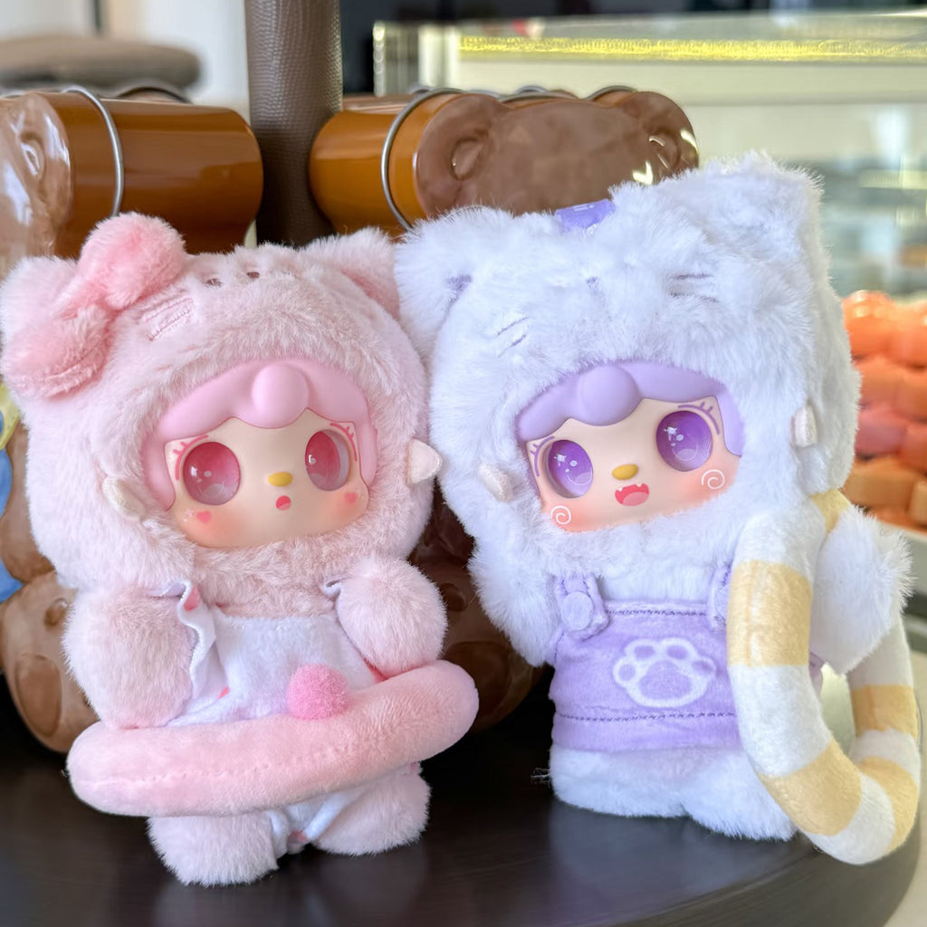Yooki Meow Meow Summer Party Series Plush Blind Box Cute Collectible Doll Keychain Pendant Gift