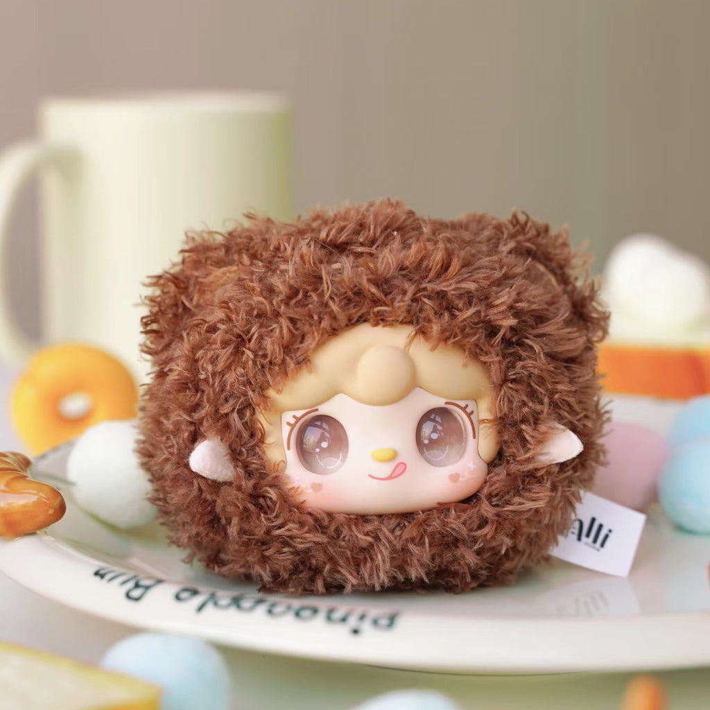Yooki Snuggle Bear Blind Box Plush Doll, Trendy Toy Bag Charm, Cute Collectible Gift for Girls