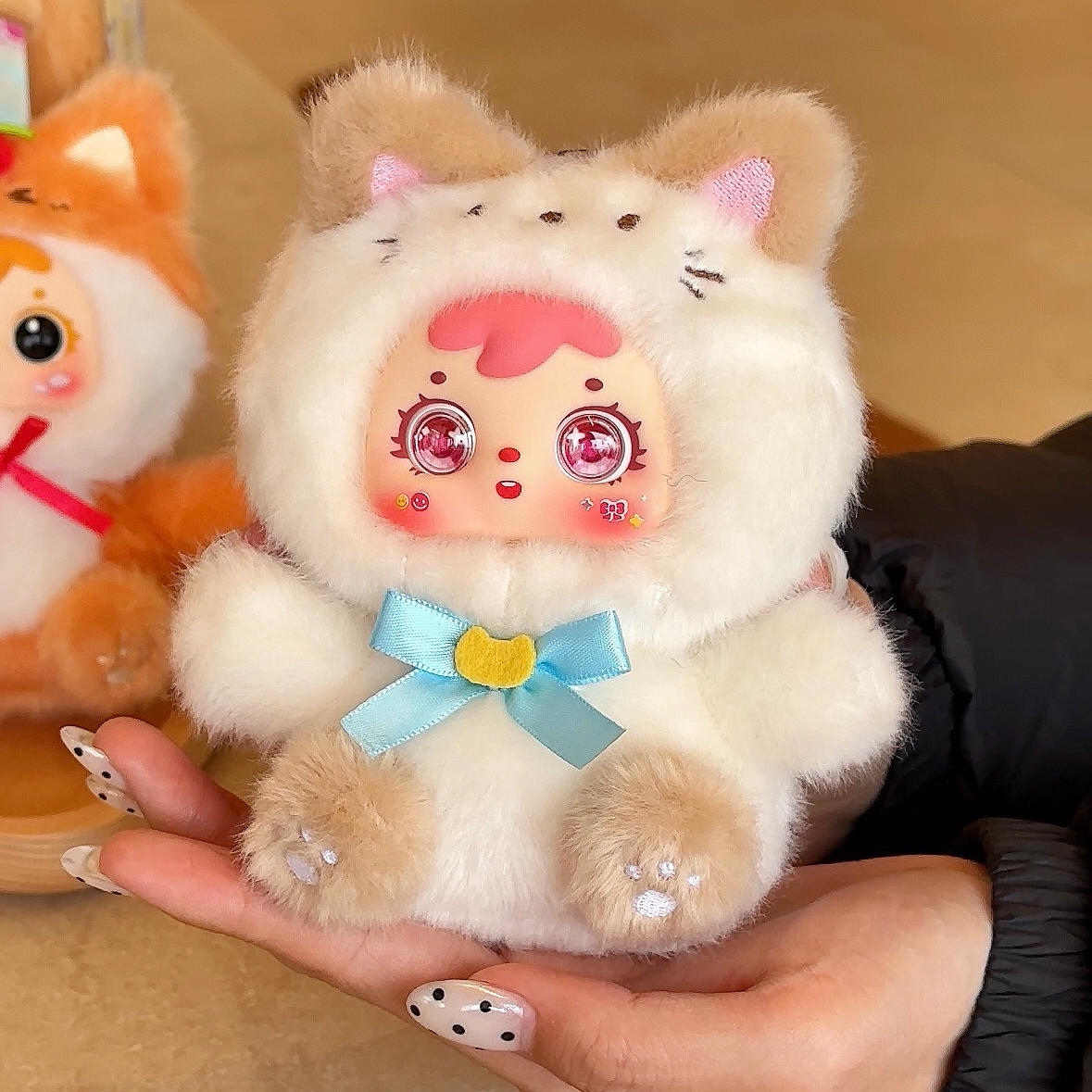 Samuel Cute Creature Theater Plush Blind Box, Kawaii Stuffed Keychain Backpack Charm, Collectible Doll Pendant Toy Gift for Girls