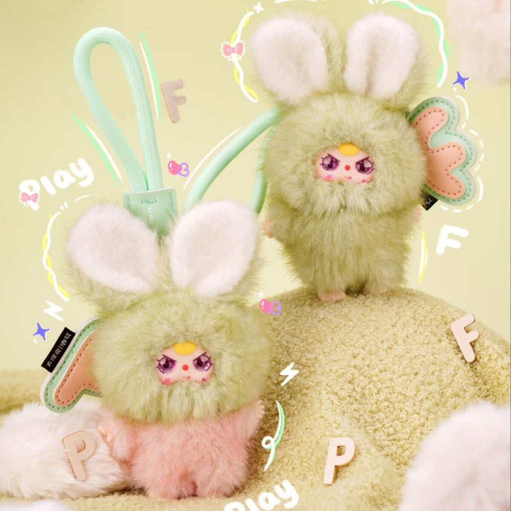 Baby Three Super Mini Bunny Plush Blind Box Keychain | Cute Mini Rabbit Collectible Toy