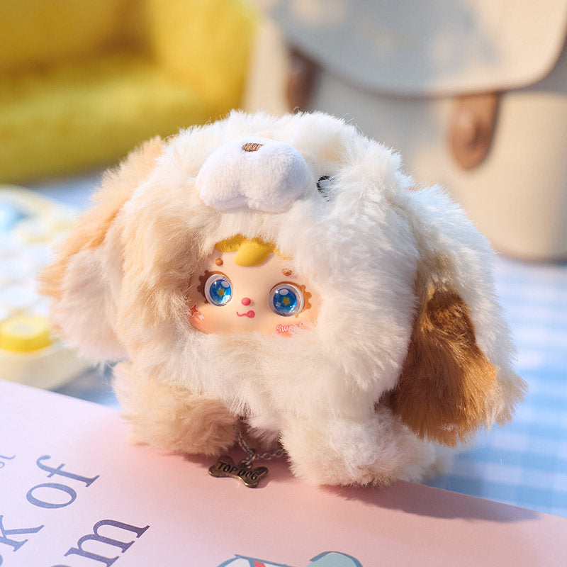 Samuel Good Puppy Plush Blind Box Keychain Cute Collectible Toy Bag Charm Gift for Girls