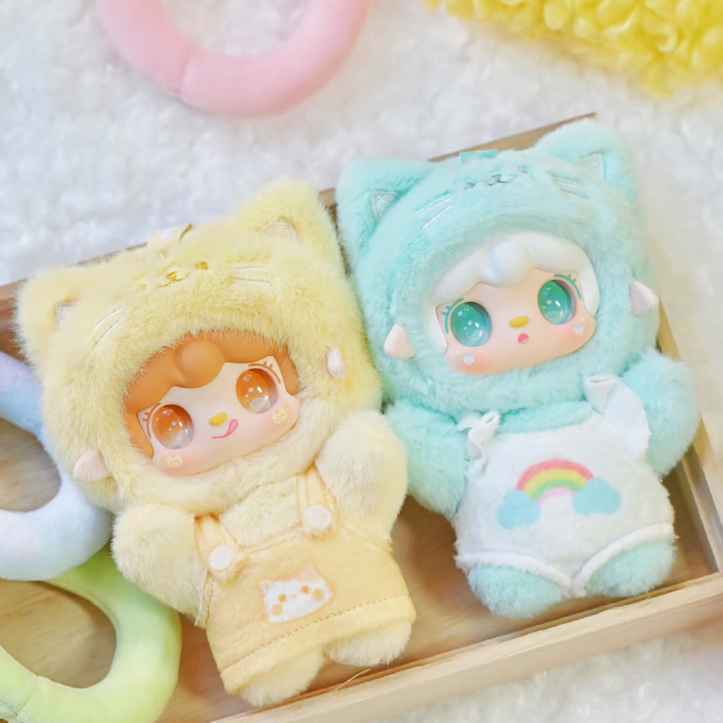 Yooki Meow Meow Summer Party Series Plush Blind Box Cute Collectible Doll Keychain Pendant Gift