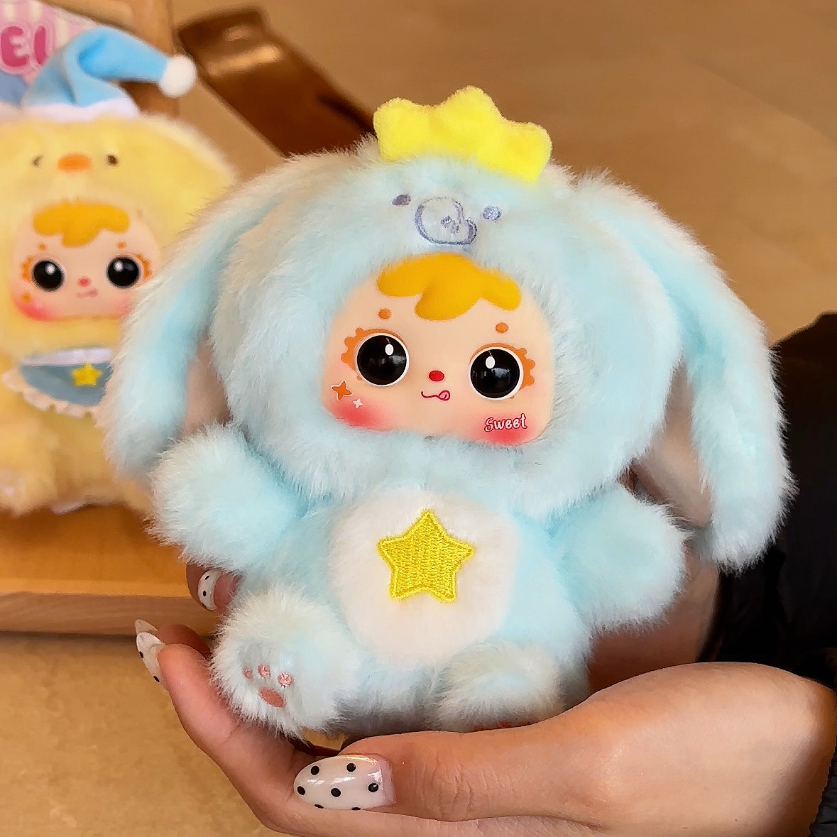 Samuel Cute Creature Theater Plush Blind Box, Kawaii Stuffed Keychain Backpack Charm, Collectible Doll Pendant Toy Gift for Girls