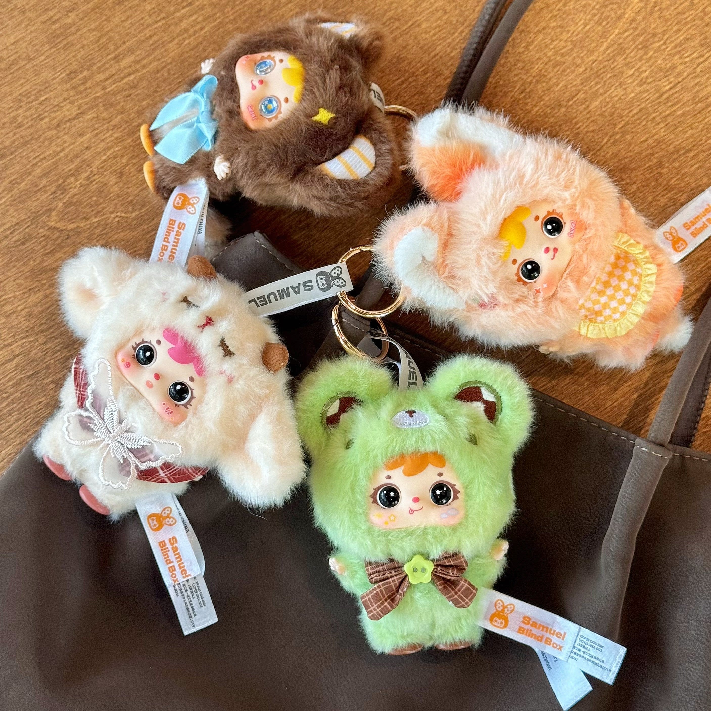 Samuel Bakery Plush Blind Box Keychain Collectible Toy Cute Doll Bag Pendant Gift for Girls
