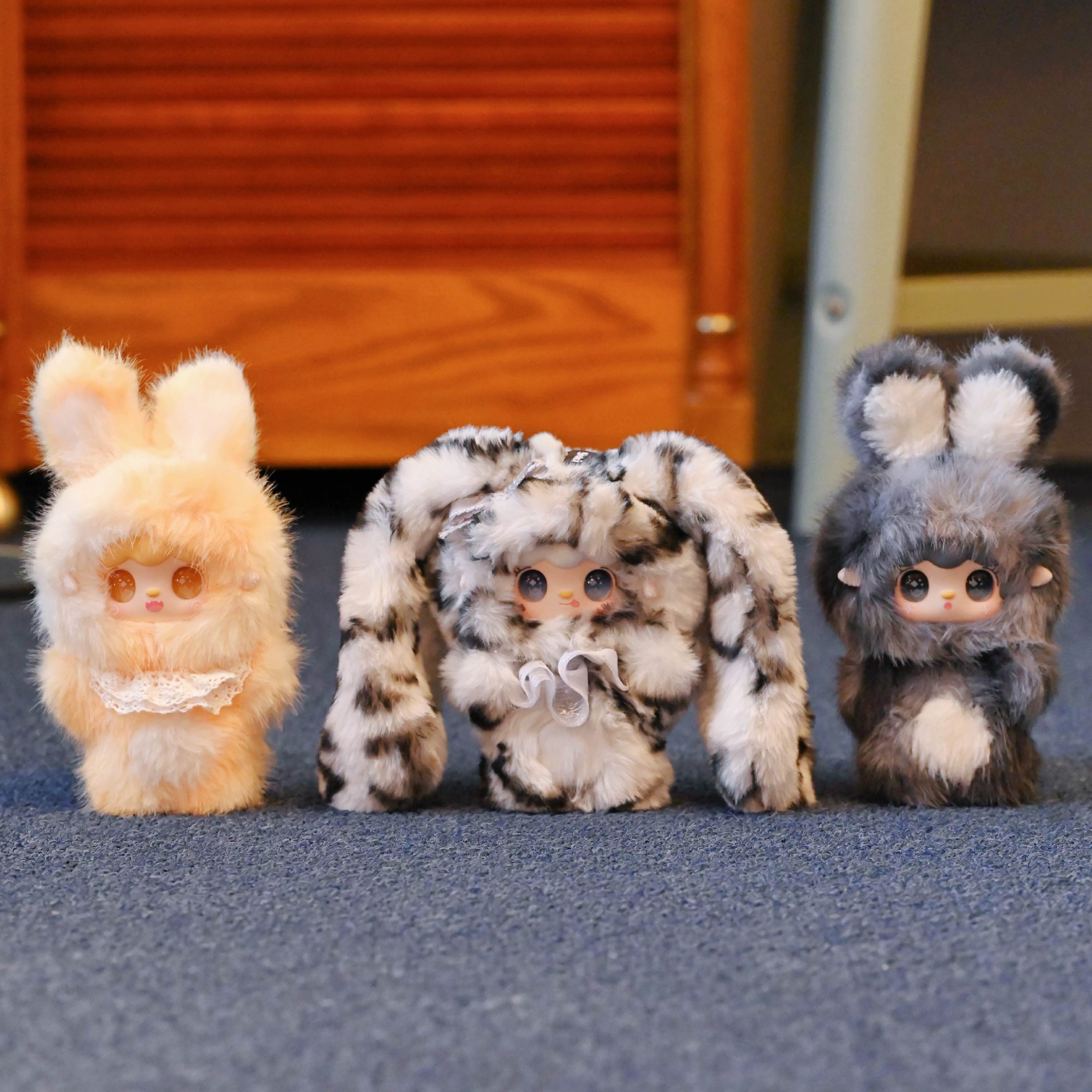 Yooki Jump Jump Bunny Series Plush Blind Box – Adorable Kawaii Rabbit Collectible Figure, Cute Toy Gift, Bag Charm Pendant