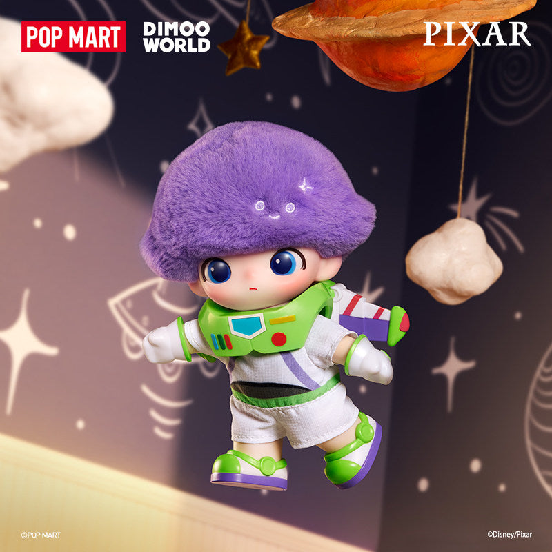 Pop Mart DIMOO WORLD × PIXAR Collaboration Vinyl Plush Charm Blind Box Collectible Gift