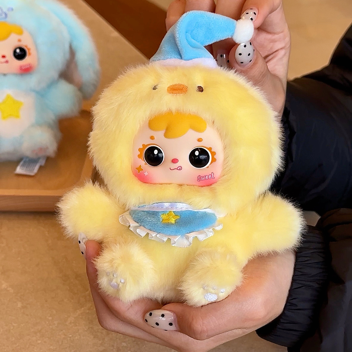 Samuel Cute Creature Theater Plush Blind Box, Kawaii Stuffed Keychain Backpack Charm, Collectible Doll Pendant Toy Gift for Girls