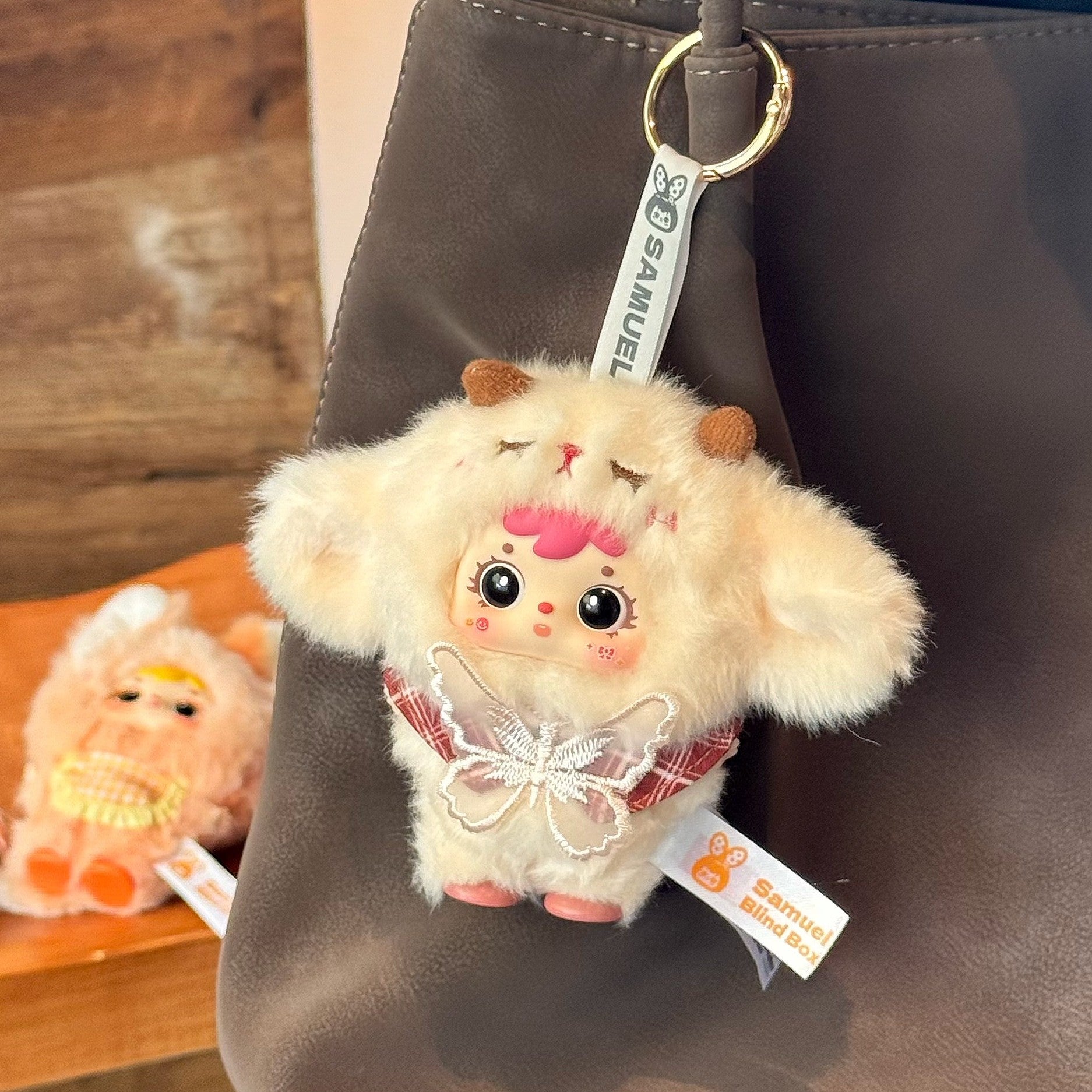 Samuel Bakery Plush Blind Box Keychain Collectible Toy Cute Doll Bag Pendant Gift for Girls