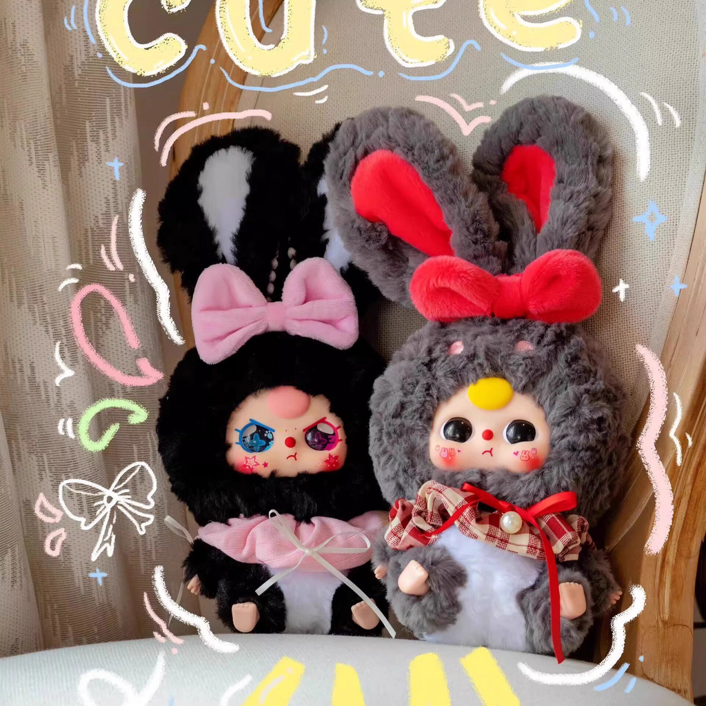Baby Three Lily Rabbit Town Series 2nd Gen Plush Blind Box Collectible Toy, Cute Bunny Doll Surprise Gift for Birthday