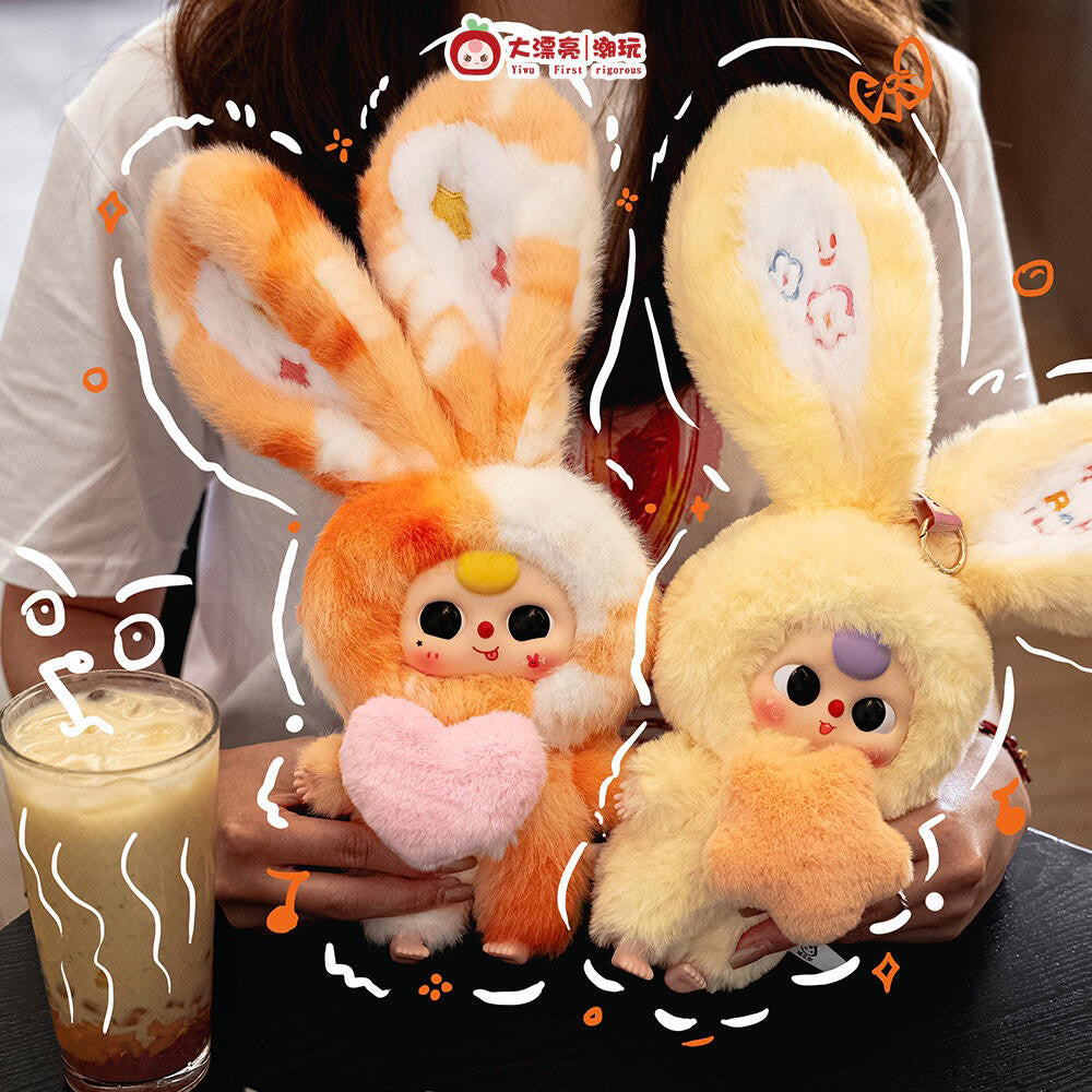 Baby Three Lily Rabbit Town Series 3 Plush Blind Box Toy, Cute Collectible Doll Figure, Kawaii Home Decor Gift