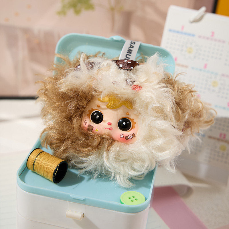 Samuel Masquerade Party Makeup Mirror Blind Box Plush, 2026 New Portable Compact Mirror Toy, Cute Collectible Doll Gift for Girls