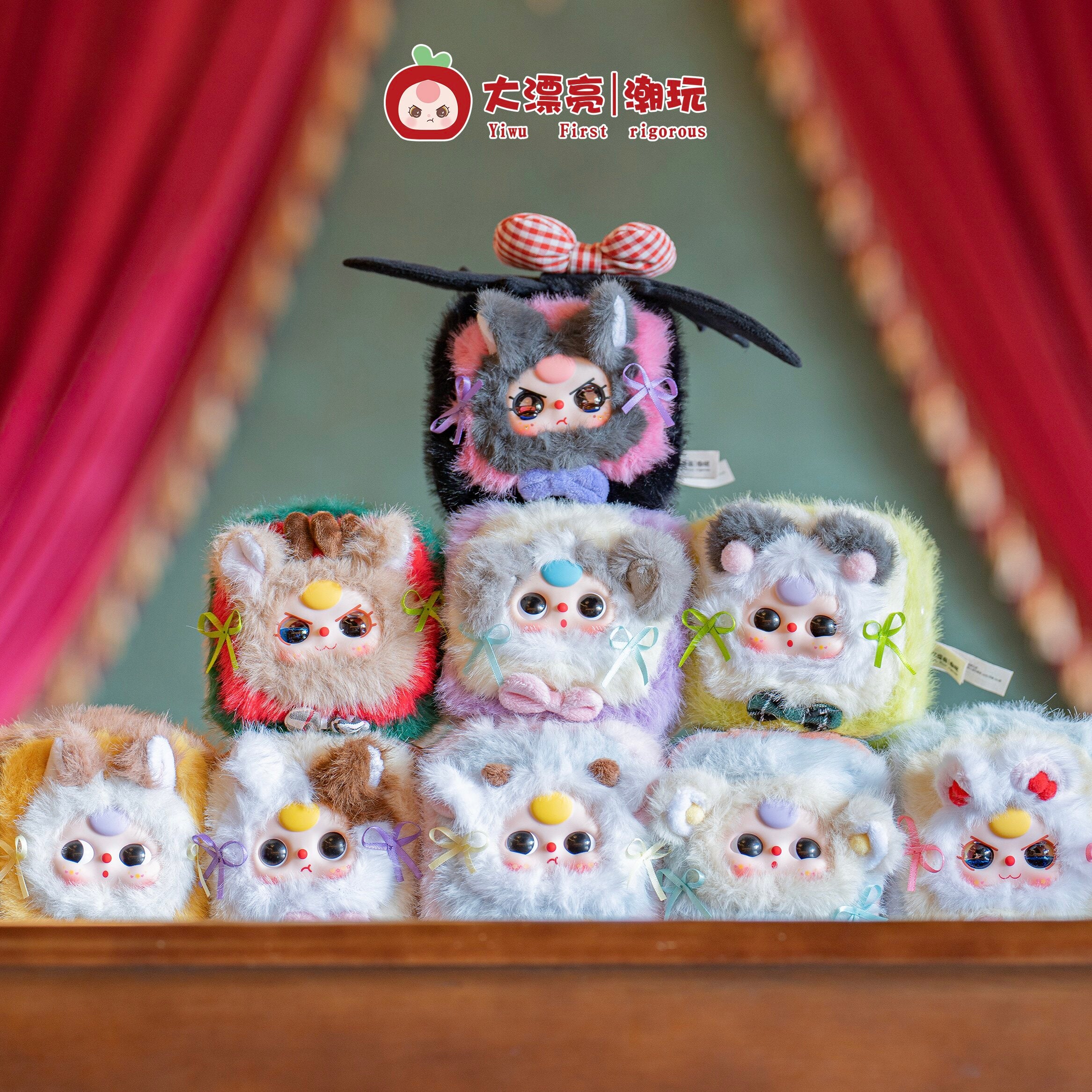 Baby Three Jewelry Box Blind Box Series – Cute Collectible Plush Doll Storage Case, Kawaii Organizer Box Gift for Girls