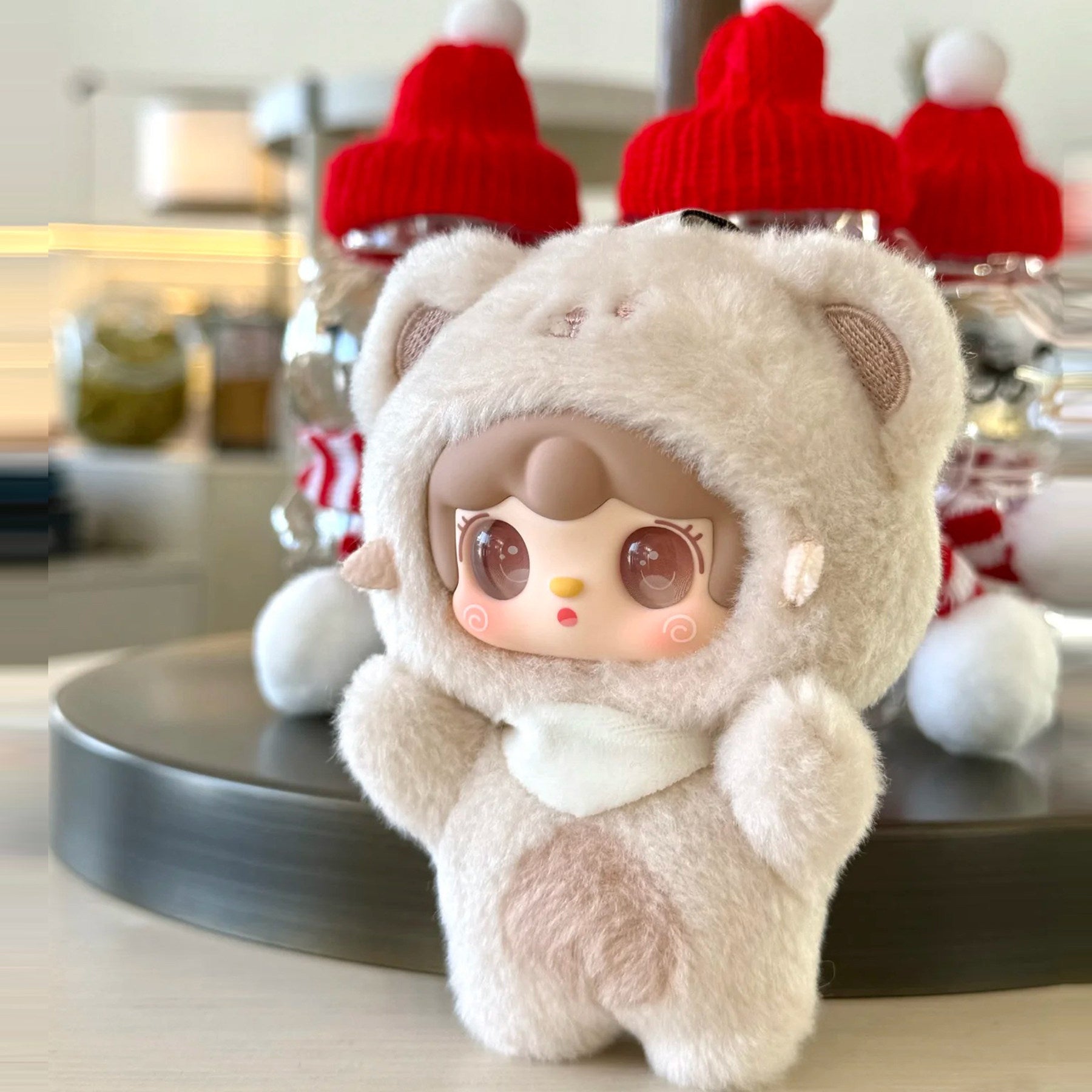 Yooki Little Bear Series Plush Blind Box Cute Collectible Doll Bag Charm Pendant Gift
