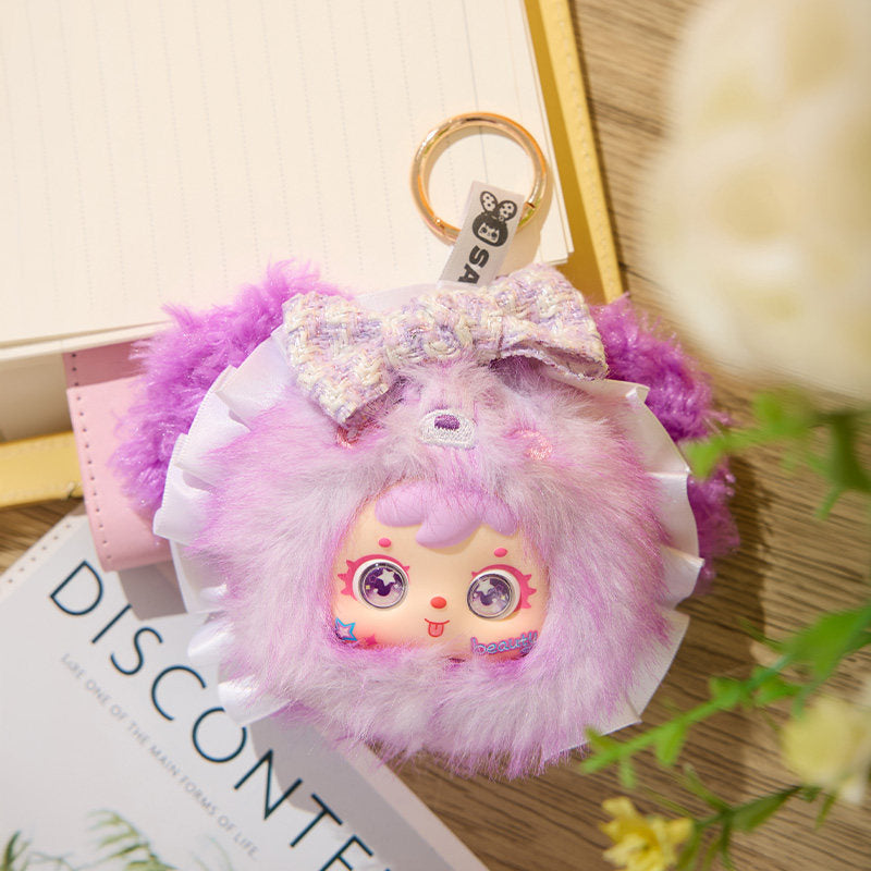Samuel Masquerade Party Makeup Mirror Blind Box Plush, 2026 New Portable Compact Mirror Toy, Cute Collectible Doll Gift for Girls