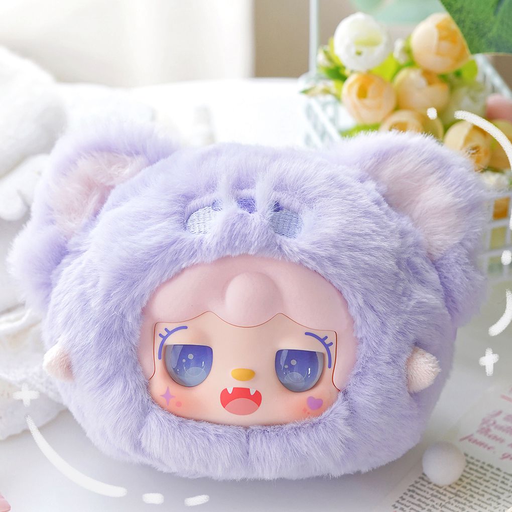 Yooki Sneaky Cutie Blind Box Plush Doll, Trendy Toy Bag Charm, Cute Collectible Gift for Girls