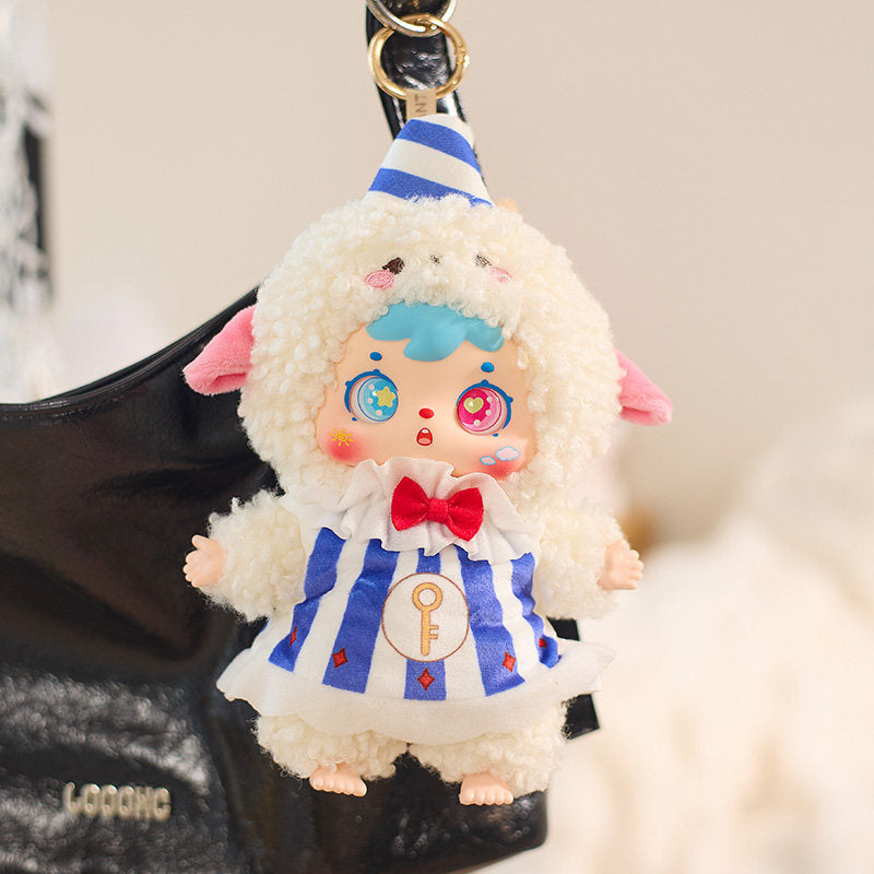 Samuel Plush Bag Charm, Cartoon Trendy Toy Blind Box Figurine, Soft Sleepy Doll, Gift for Girls