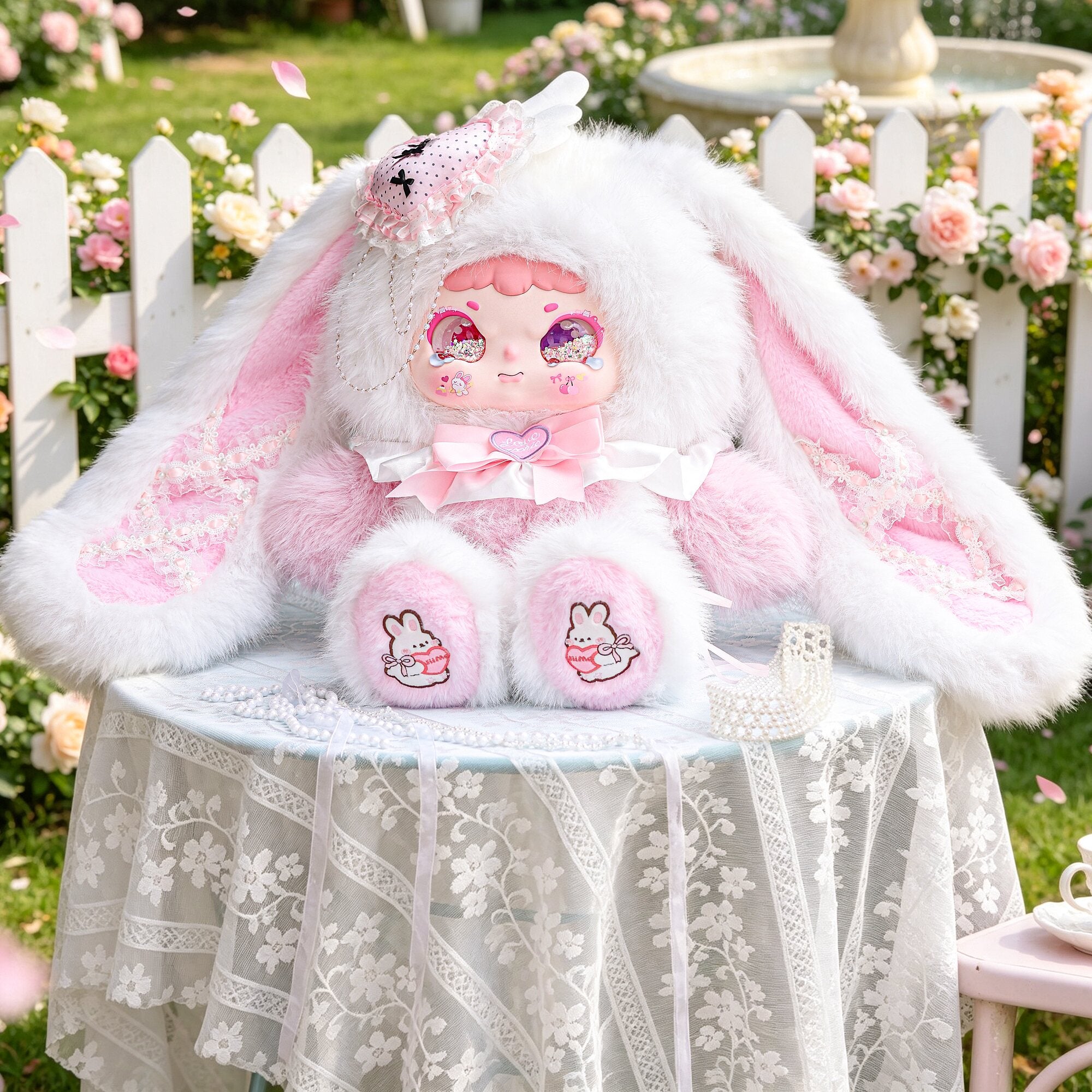 Jiimo Little Princess Ballet Bunny Heart Story 1000% Plush Blind Box Collectible Toy Figure Gift