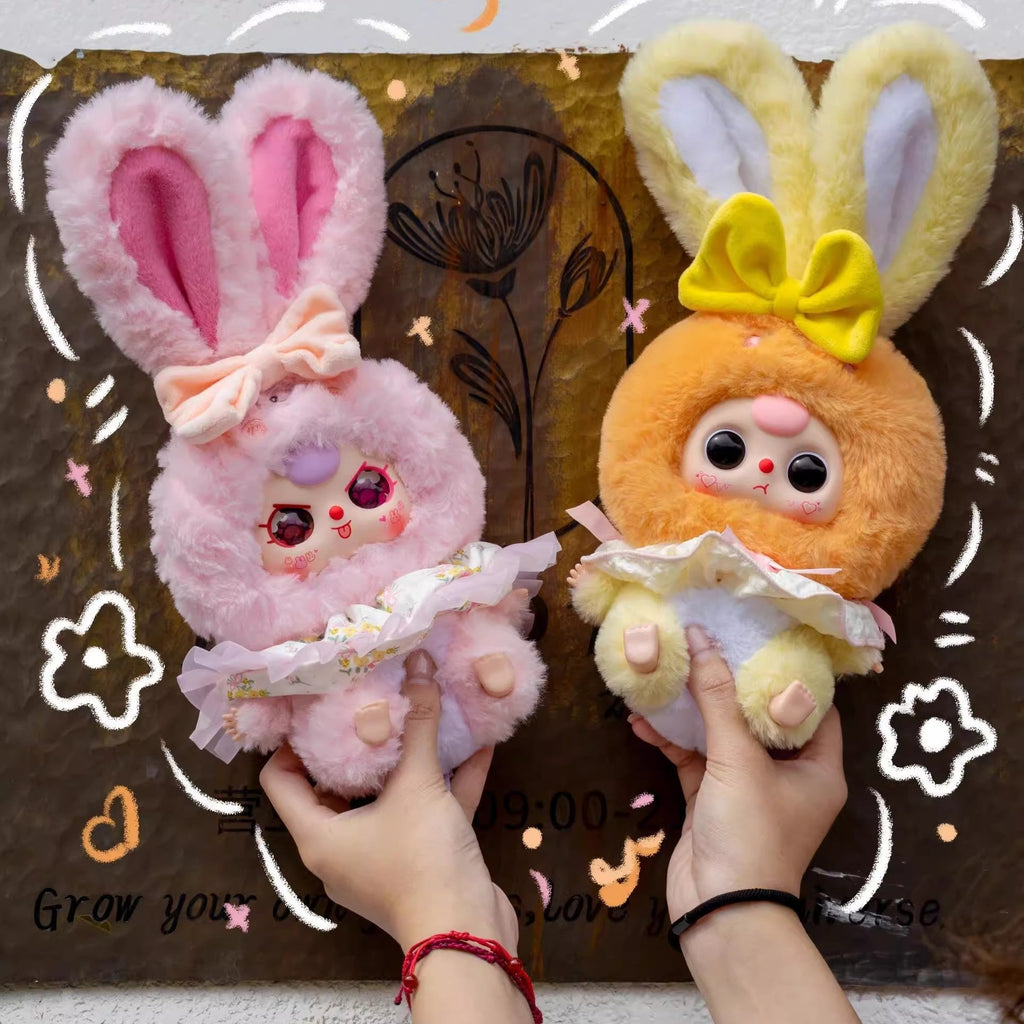 Baby Three Lily Rabbit Town Series 2nd Gen Plush Blind Box Collectible Toy, Cute Bunny Doll Surprise Gift for Birthday