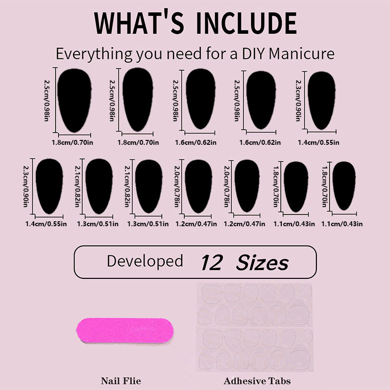 Trending French Tip Press-On Nails, Polka Dot Color-Block Almond Nails, 3D Floral False Nails, Ready-to-Wear Nail Tips 💅🌸