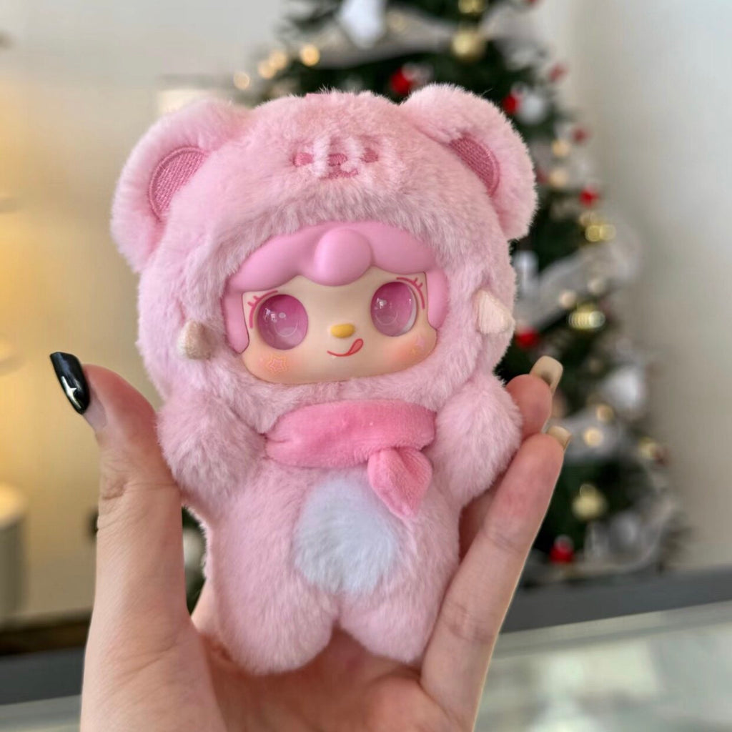 Yooki V4 Bite A Little Bear Series Blind Box Plush Keychain Collectible Doll – Authentic Designer Toy