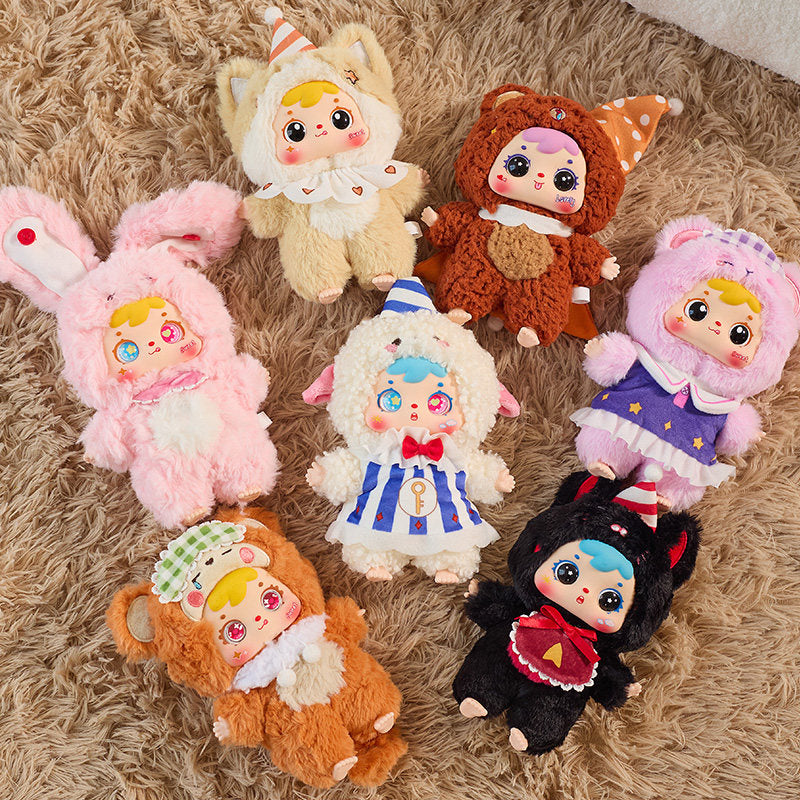 Samuel Plush Bag Charm, Cartoon Trendy Toy Blind Box Figurine, Soft Sleepy Doll, Gift for Girls