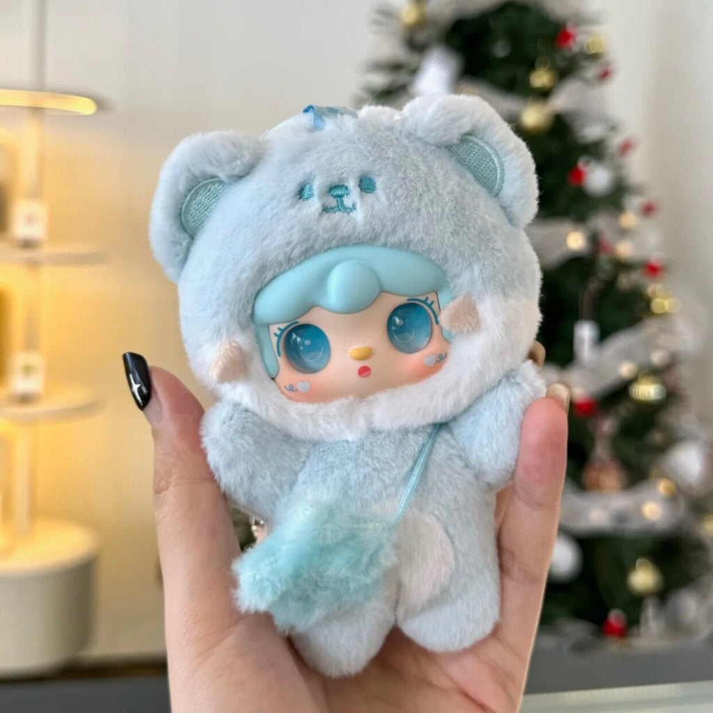 Yooki V4 Bite A Little Bear Series Blind Box Plush Keychain Collectible Doll – Authentic Designer Toy
