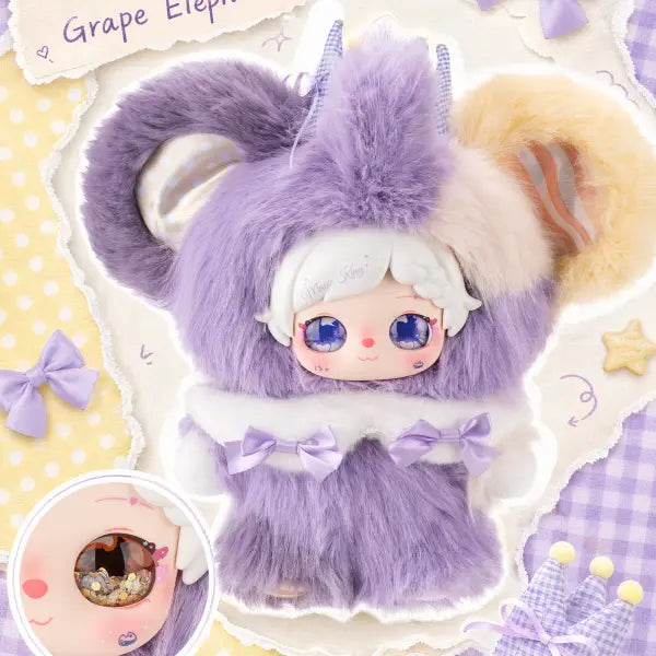 Pixie Zoey Woven Collage World 400% Series Plush Blind Box, Cute Collectible Stuffed Figure Toy, Decorative Display Doll Gift for Fans & Collectors