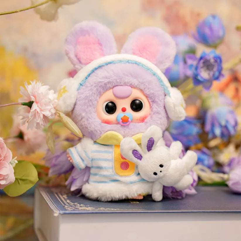 Baby Three Sweet Dreams 100% Series Plush Blind Box Collectible Doll, Cute Stuffed Figure Pendant Keychain Toy Gift