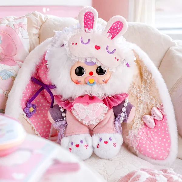 Baby Three Official 400% The Moon Is Sleeping Too Plush Blind Box Toy, Cute Collectible Doll Figure, Kawaii Room Decor Gift for Girls