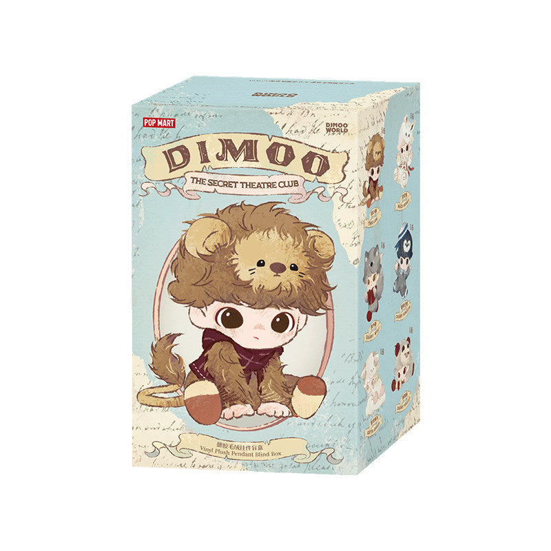 POP MART DIMOO Secret Drama Club Series Vinyl Plush Charm Blind Box, Valentine Gift